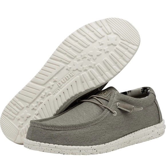 NWT - Hey Dude Men's Wally Stretch - Beige - Picture 2 of 5